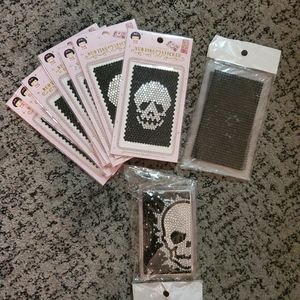 Huge lot skull and black cell phone stickers